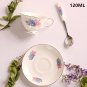 BLUE FLOWER 120ml_Noble Ceramic Teapot 500ML Teacup 120ML Pink Camellia Coffee Pot Home High Grade P