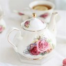 BRITISH KONA 500ml_Noble Ceramic Teapot 500ML Teacup 120ML Pink Camellia Coffee Pot Home High Grade 