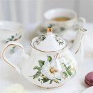 WHITE PEONY 500ml_Noble Ceramic Teapot 500ML Teacup 120ML Pink Camellia Coffee Pot Home High Grade P