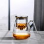 light yellow_Magnetic switch tea pot, high-end tea set, tea water separation teapot, household tea m