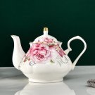 Rose 400ML_400ML European Bone China Teapot English Afternoon Tea Set Teapot High-Grade Porcelain Co