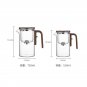 520ml_One Click Magnetic Switch Tea Separation Filtration Glass Tea Pot Wood Handle Tea Water Separa