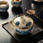 Dragon tea pot_Ru Kiln Cha Wan Tea Cup Blue and White Hand Grab Pot Chinese Kungfu Tea Maker Imitati