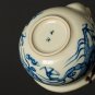 Dragon tea pot_Ru Kiln Cha Wan Tea Cup Blue and White Hand Grab Pot Chinese Kungfu Tea Maker Imitati