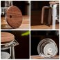 500ML_Grade Heat Resistant One-Button Chinese Glass Teapot Household Maker Convenient Filtering Kett
