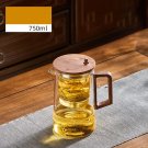 750ML_Grade Heat Resistant One-Button Chinese Glass Teapot Household Maker Convenient Filtering Kett