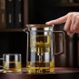 750ML With 4Cups_Grade Heat Resistant One-Button Chinese Glass Teapot Household Maker Convenient Fil