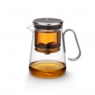 Silver_Bonston-Integrated Teapot with Glass Filter, Tea Maker, Premium Gift Box, 700ml (23.67oz)
