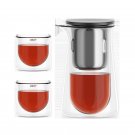 3PCS_Teapot Magnetic One-Touch Tea And Water Separation Press-type Teapot Lazy Tea Maker Household T