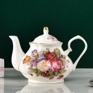 KONA 900ML_900ML European Bone China Teapot English Afternoon Tea Set Teapot High-Grade Porcelain Co