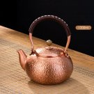 1200ML_GIANXI Red Copper Teapot Chinese Tea Ceremony Handmade Pure Tea Kung Fu Tea Copper Teawear Re