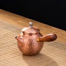 310ML_GIANXI Red Copper Teapot Chinese Tea Ceremony Handmade Pure Tea Kung Fu Tea Copper Teawear Ret