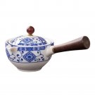 C_360 Degree Ceramic Teapot Handheld Teapot Exquisite Tea Set Side Handle Tea Kettle Teapot Ceramic 