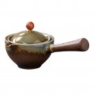 H_360 Degree Ceramic Teapot Handheld Teapot Exquisite Tea Set Side Handle Tea Kettle Teapot Ceramic 