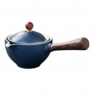J_360 Degree Ceramic Teapot Handheld Teapot Exquisite Tea Set Side Handle Tea Kettle Teapot Ceramic 
