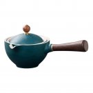 K_360 Degree Ceramic Teapot Handheld Teapot Exquisite Tea Set Side Handle Tea Kettle Teapot Ceramic 