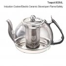 800ML Pot_Induction Cooker Heat Resistant Glass Teapot Electromagnetic Furnace Multifunctional Filte