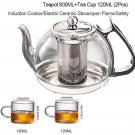 850ML Pot Cup(2pcs)_Induction Cooker Heat Resistant Glass Teapot Electromagnetic Furnace Multifuncti