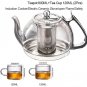 850ML Pot Cup(2pcs)_Induction Cooker Heat Resistant Glass Teapot Electromagnetic Furnace Multifuncti