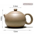 210ml_210ml Chinese Yixing High-end Purple Clay Teapots Famous Handmade Xishi Tea Pot Raw Ore Sesame