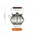 1140ml_1140ML High Borosilicate Heat-resistant Glass Teapot With Strainer Infuser Filter Steaming an