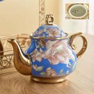 Orchid_900ML European British Teapot  Porcelain High-Capacity Tea Pot With Filter Luxury Teaware Hea