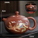 B discoloration_Purple Clay Color-changing Teapot Heat Color-changing Xishi Pot Kung Fu Tea Set Colo