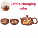 Discoloration C_Purple Clay Color-changing Teapot Heat Color-changing Xishi Pot Kung Fu Tea Set Colo