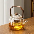 lucency 1L_GIANXI Glass Boiling Teapot Chinese Kung Fu Tea Set Kitchen Restaurant Bar Family Tea Set