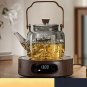 lucency 1L_GIANXI Glass Boiling Teapot Chinese Kung Fu Tea Set Kitchen Restaurant Bar Family Tea Set