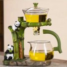Teapot_Lazy Kungfu Tea Pot Set Glass Household Magnetic Suction Teapot Living Room Tea Making Artifa