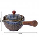 B_Chinese Gong Fu Tea Set Portable 360 Rotation Teapot Ceramic Tea Maker Infuser Semi-Automatic Teaw