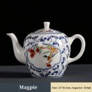 Magpie_Elegant Chinese Style Teapot, Household Ceramic Teaware, Beautiful Making Tea Pot, Blue and W
