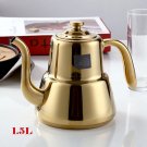 1.5L-Golden_1.5L/2.0L Stainless Steel Teapot Restaurant Household Tea Infuser With Tea Strainer Kett