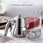 2L-True color_1.5L/2.0L Stainless Steel Teapot Restaurant Household Tea Infuser With Tea Strainer Ke