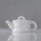 Bamboo pot_Ceramic Whiteware Jade Porcelain Tea Pot Beauties Pot Entirely Handmade Ceramic White Jad