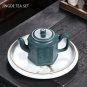 green_240ml Raw Ore Azure Mud Beauty Teapot Handmade Yixing Purple Clay Tea Pot Tradition Filter Tea