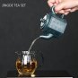green_240ml Raw Ore Azure Mud Beauty Teapot Handmade Yixing Purple Clay Tea Pot Tradition Filter Tea