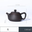 G  180ML_Jianshui Purple Pottery Pot Ceramic Kung Fu Teapot Handmade Teapot Tea Maker Tea Set  Small