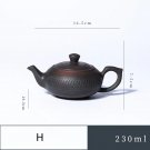 H  230ML_Jianshui Purple Pottery Pot Ceramic Kung Fu Teapot Handmade Teapot Tea Maker Tea Set  Small