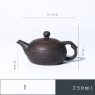 I  250ML_Jianshui Purple Pottery Pot Ceramic Kung Fu Teapot Handmade Teapot Tea Maker Tea Set  Small