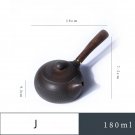 J  180ML_Jianshui Purple Pottery Pot Ceramic Kung Fu Teapot Handmade Teapot Tea Maker Tea Set  Small
