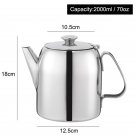 2000ml_Stainless Steel Teapot Coffee Pot Kettle With Filtering Holes Support Stove Cooking Home Kitc