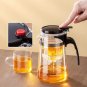 500ML_GIANXI 500ml/1800ml Large Capacity Glass Teapot One-button Filter Separation Teapot Chinese Ku