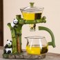 Multicolor_Lazy Kungfu Tea Pot Set Semi Automatic Glass Teapot Suit, Heat