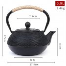900ML_300/900/1200ml Cast Iron Teapot Kitchen Teaware Japanese Tea Kettle for Boiling Water Chinese 