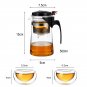 500ml pot 2cup_Chinese Tea Maker Puer Tea Infuser Teapot Tea Pots Heat Resistant Glass Tea Pot Japa