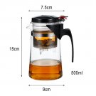 Teapot 500ml_Chinese Tea Maker Puer Tea Infuser Teapot Tea Pots Heat Resistant Glass Tea Pot Japanes