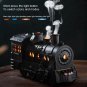 Black_Train Shape Aromatherapy Diffuser Desktop Essential Oils Difusor Smoke Ring Double Spray Ultra