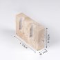 A_2 Holes Marble Candlestick Holder for Wedding Dinning Party Vintage Travertine Stone Taper Candle 
